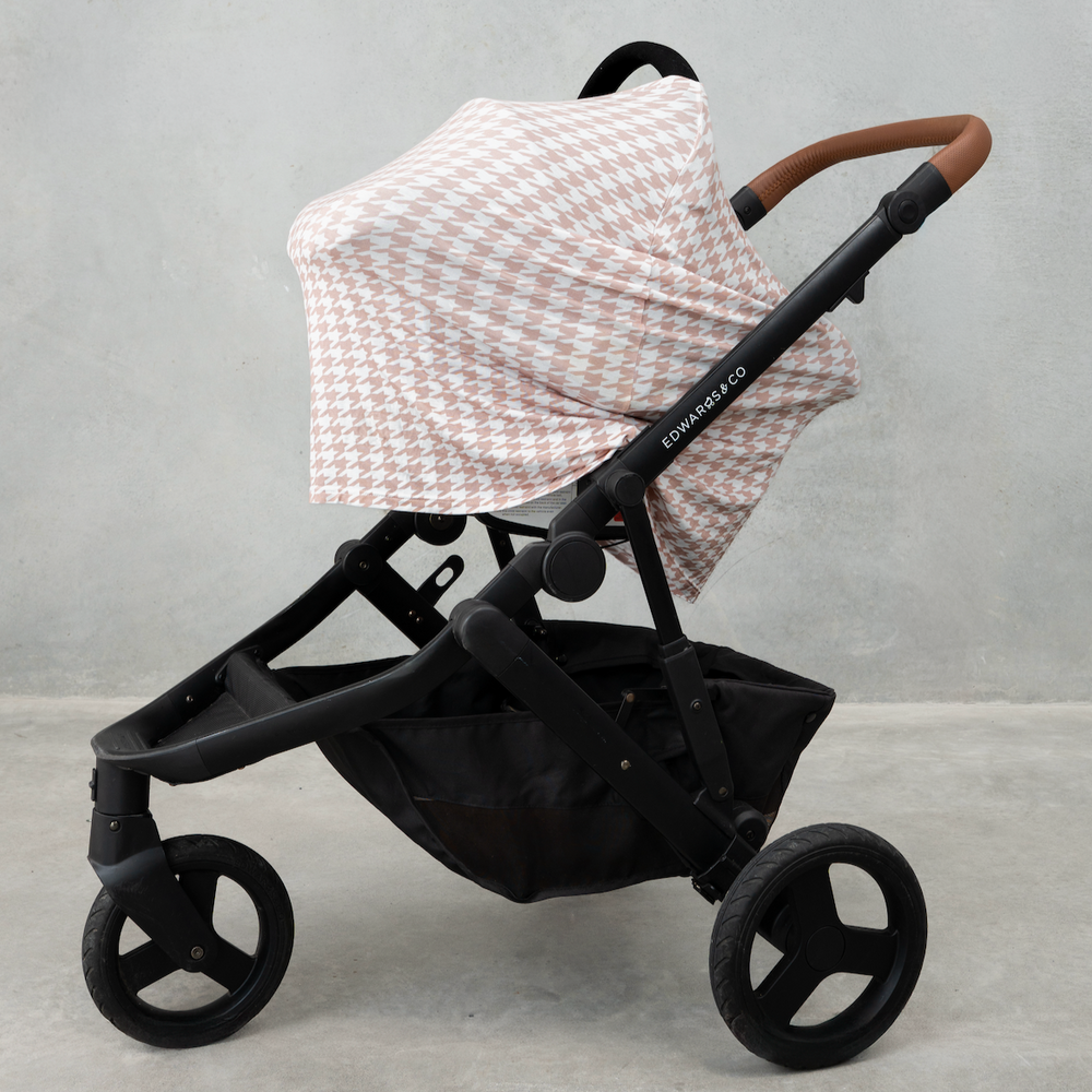 Beige Houndstooth Multi-Use Cover
